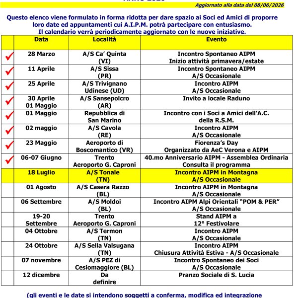 Calendario 2026